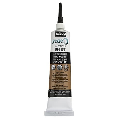 Pebeo Gedeo Mixtion Relief Gilding Paste, 37 ml Tube, Transparent - WoodArtSupply