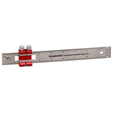 Woodpeckers Paolini Pocket Rules, 8 Inch Stainless Steel Woodworking Ruler with Slide Stops Woodpeckers