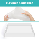 Sntieecr Large Rectangle Resin Table Molds, 16 x 12 x 2.4 Inch Charcuterie Board Resin Mold, Epoxy Table Mold for Tray Board, River Coffee Table, DIY Sntieecr