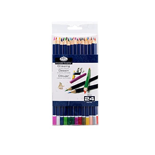 Royal & Langnickel Essentials Color Pencil Set, 24/pkg - WoodArtSupply