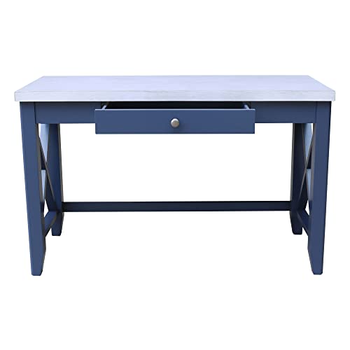 IC International Concepts Hampton Desk, Standard, Blue/Chalk IC International Concepts