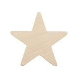 Creative Hobbies® 3.5 Inch Unfinished Wooden Shapes - Ready to Paint or Decorate Star Shape | 12 Pack Creative Hobbies