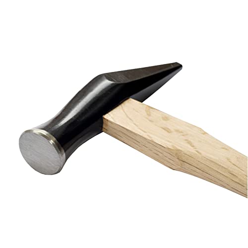 RANSHOU Japanese Carpenter Hammer with Nail Set Punch SAKIKIRI 24mm, Heavy Duty Woodworking Hammer with Nail Setter Wood Handle for Driving Nail, RANSHOU