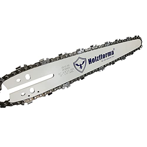 Holzfforma 12inch PRO Bar & Chain combo 3/8 LP, 050 44DL mini Carving Bar Hard Nose Compatibale With MS170 MS171 MS180 MS181 MS192T MS193T MS200T Holzfforma