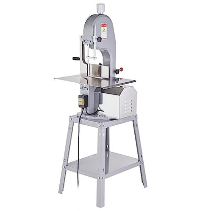 VEVOR Commercial Electric Meat Bandsaw, 1500W Stainless Steel Vertical Bone Sawing Machine, Workbeach 19.3" x 15", 0.16-7.9 Inch Cutting Thickness, - WoodArtSupply