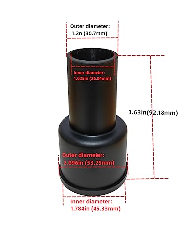 palart 3 Piece Vacuum Adapter Combo Kit Fits Wet Dry Vacuum Cleaners Connector Accessory, includes a 2-1/2 in. to 1-7/8 in. accessory adapter, a palart