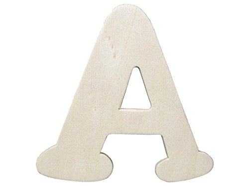 Darice 9181-A Wooden Cutout, Letter A