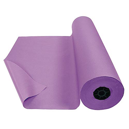 Colorations DSPU Dual Surface Paper Roll, Purple, 36" x 1000' (1 Roll) Colorations