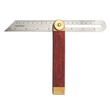 LYFJXX Bevel Gauge, Sliding Bevel Gauge, 8 Inch T Bevel Angle Finder with Wooden Handle T Measurements Ruler for for Craftsman Carpenter LYFJXX