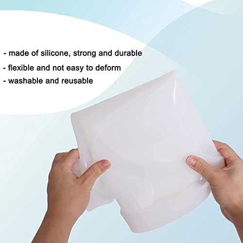 24 Inch Resin Table Molds, Large Thickened Round Silicone Resin Tray Molds, Epoxy Resin Topdesk Molds for Charcuterie Board, River Table, DIY Art Wadoy