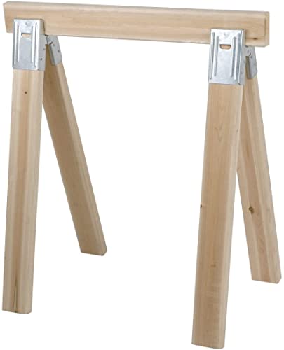 Century Drill & Tool 72990 2x4 Saw Horse Brackets, Set of 2, Galvanized, Compact Storage Century Drill & Tool