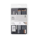Winsor & Newton 6 Pack Studio Collection™ 10 Piece Sketching Pencil Tin Set Winsor & Newton