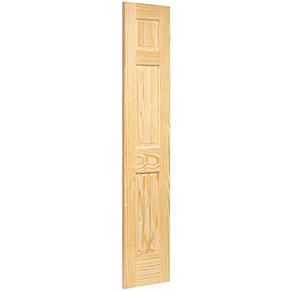 6-Panel Solid Pine Interior Door Slab (18x80) - WoodArtSupply