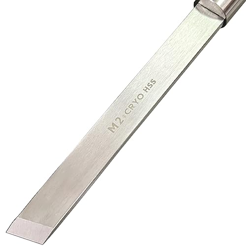 UF-SHARP 1 inch Skew Chisel, M2 Cryo High Speed Steel Wood Turning Tools with Beech Wood Handle UF-SHARP