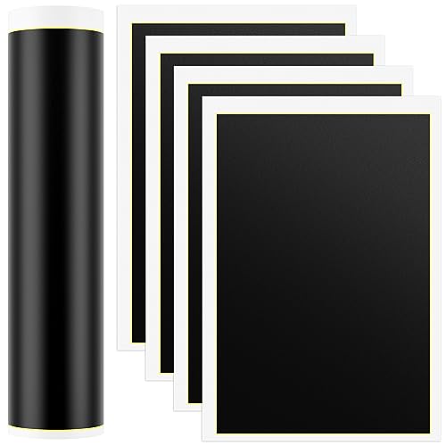 Nuorest 4 PCS Black Laser Engraving Marking Paper, 39x27cm Laser Color Engraving Paper for Metal, Glass, Ceramics - WoodArtSupply