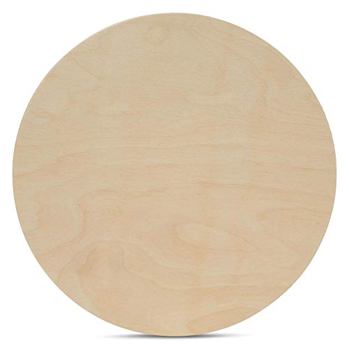 Wood Circles 22 inch 1/2 inch Thick, Unfinished Birch Plaques, Pack of 3 Wooden Circles for Crafts and Blank Sign Rounds, by Woodpeckers - WoodArtSupply