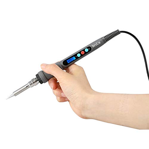 BESTZO Wood Burning Kit -LCD Wood Burning Tool Kit With Soldering Iron, Pyrography Tool Kit Wood Burning Pen With Embossing,Carving,Soldering Tip, Bestzo