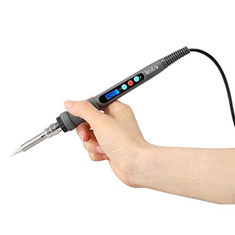 BESTZO Wood Burning Kit -LCD Wood Burning Tool Kit With Soldering Iron, Pyrography Tool Kit Wood Burning Pen With Embossing,Carving,Soldering Tip, Bestzo