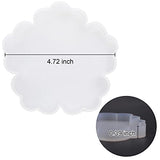 ResinWorld 4 Pack 4 inches Flower Coaster Molds (No Designs on Mold) + Upgrade 10 pcs Silicone Coaster Molds Kit Storage Box Mold ResinWorld