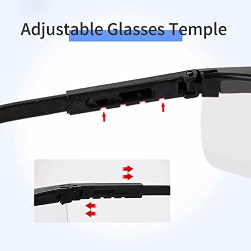 HPYNPES Safety GlassesClear Anti-Fog Goggles Over-Spec Glasses Protective Eye Wear Industrial Approved Wide-Vision（4 PACK） HPYNPES