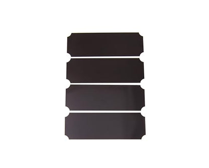 Engraving Plates Blank Anodized Aluminum Assortment 15 Piece, 3-Thicknesses, Black Double Sided