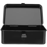 GANAZONO Metal ToolBox - Heavy Duty Portable Tool Box with Handle - Solid Metal Locking Latches - Scratch Resistant Finish Heavy Duty Tin Tool Box GANAZONO