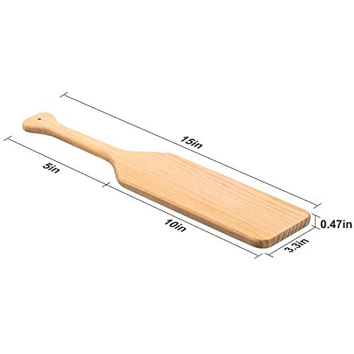15 Inch Unfinished Wood Paddle Made of Solid Pine Wood Paddle for Christmas, Arts, Crafts, Sorority, Fraternity and Home Decoration (2 Pieces) Outus