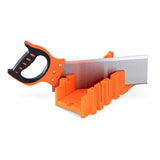 Navaris Miter Box with Saw - Mitre Box with 12" Hand Saw Cutter Tool Included for Cutting Wood Woodwork - Angle Cutter for Joinery Navaris