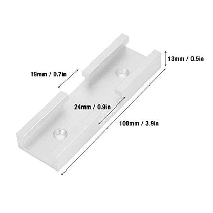 T-track Connector, Aluminum Alloy T Slot Miter Track Jig Fixture Slot Connector DIY Woodworking Accessories for Router Table,Power Tool Accessories