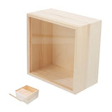 TEHAUX 3pcs Box Storage Wooden Box Sundries Storage Case Wood Crates Unfinished Wooden Decor Party Gifts Supplies Treasure Chest Gift Packing Desk TEHAUX
