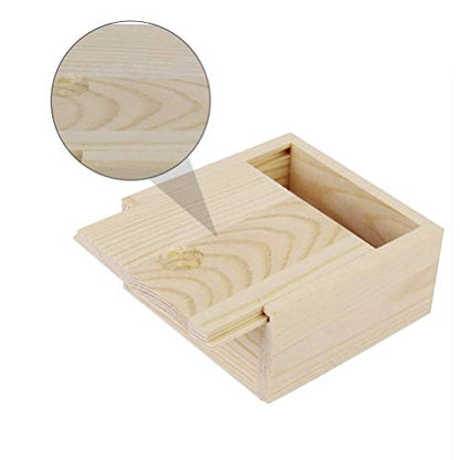 10pcs Wooden Unfinished Box Bamboo Soap Dish Natural Wood Soap Box with Lid Bar Soap Tray Holder for Bathroom Counter Shower Mini Wooden Jewelry Box - WoodArtSupply