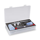 SAGUD Airbrush Kit 0.3mm Dual-Action Air Brush Gun with 20cc and 40 cc Plastic Fluid Cups - Extra 0.2mm & 0.5mm Nozzles Needle Air Caps and Quick SAGUD