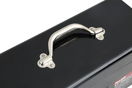 Pro-Lift Steel Tool Box – 17-inch Metal Toolbox Portable with Handle – Heavy Duty Metal Latch Closure and Removable Storage Tray Carry Tools Box Pro-LifT