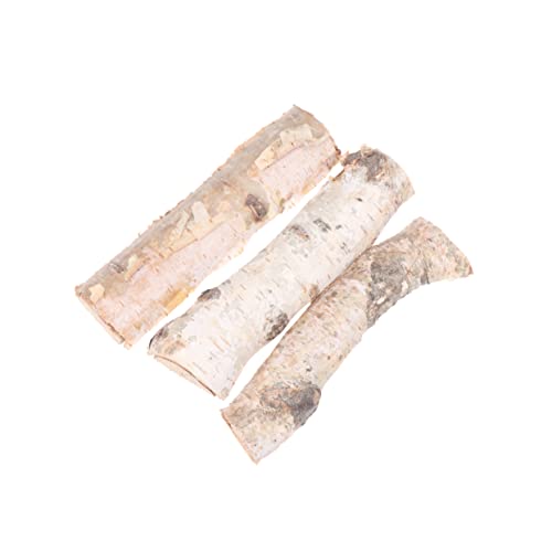 SEWACC 8 Pcs Nativity Decor Reptile Decor Artificial Fireplace Birch Log Bundle Mini Birch Logs Christmas Xmas Party Wood Pieces Christmas Photo SEWACC