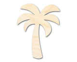 Unfinished Wood Simple Palm Tree Silhouette | DIY Tropical Beach Craft Cutout | up to 36" DIY 10" / 3/4" 24 Hour Crafts