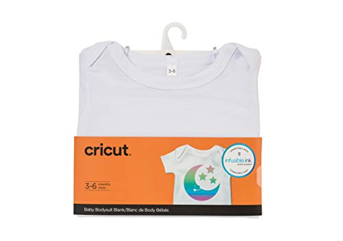 Cricut 2006826 Baby Bodysuit Blank, 3-6 Months Infusible Ink, White, 1 Count (Pack of 1)