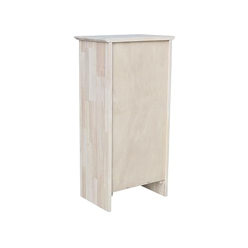 International Concepts Parawood Shaker Bookcase - 36" H Unfinished Solid Wood Shelves IC International Concepts