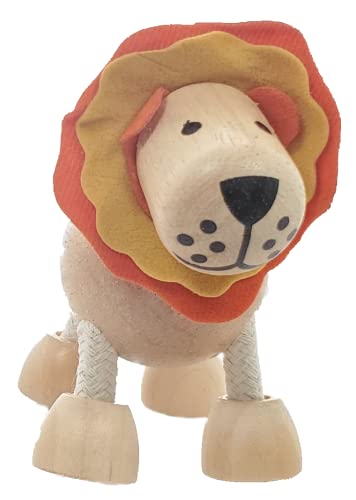 TEKOR Bendable Wooden Animal Toys, Set of 12 | Fun & Posable Farm & Jungle & Safari Animals for Toddlers | Preschool Montessori Toy, Smooth Natural TEKOR