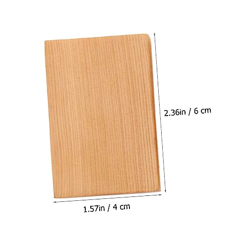 VILLFUL 3pcs Block Craft Toys Unfinished Wood Cutout Puzzle Toy Rectangular Wood Jewelry Accessories Wood Cube for Craft Wood Toys Puzzle Accessories VILLFUL