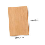 VILLFUL 3pcs Block Craft Toys Unfinished Wood Cutout Puzzle Toy Rectangular Wood Jewelry Accessories Wood Cube for Craft Wood Toys Puzzle Accessories VILLFUL