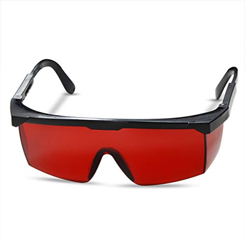 FreeMascot OD 4+ 190nm-550nm Wavelength Laser Safety Glasses for Typical 405nm, 445nm, 450nm,520nm,532nm Laser Light for Hair Removal Laser Treatment FreeMascot