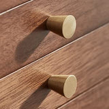 Homruilink Black Walnut Jewelry Box for Women Classical Wooden with Two Side Doors 5-Layer Organizer with Mirror 5 Big Drawers Watch Necklace Ring Homruilink