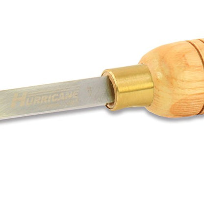 Hurricane Turning Tools, HTT-116, High Speed Steel, 1/2" Skew Chisel for Woodturning - WoodArtSupply