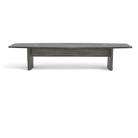 Safco Aberdeen 12ft Conference Table | Contemporary Laminate Gray Steel | Ideal for Modern Business and Meeting Rooms| ACTB10LGS Safco