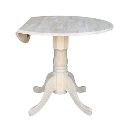 International Concepts 36-Inch Dual Drop Leaf Table, Unfinished