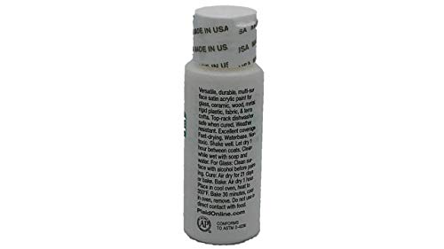 Apple Barrel Satin Acrylic Multi-Surface Paint Set - Black and White (2 Ounces Each) Apple Barrel