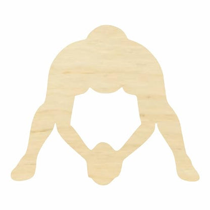 Unfinished Football Center Wood Cutout, Available in a Variety of Sizes and Thicknesses (1/8" Thickness, Large 12" x 10" (Sold Individuallly)) - WoodArtSupply