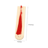 Operitacx 1 6pcs Blank Wooden Bookmark Unfinished Bookmark Unfinished Blank Tags Reading Bookmarks Wood Blank Bookmark Blank Craft Bookmark Red Gifts Operitacx
