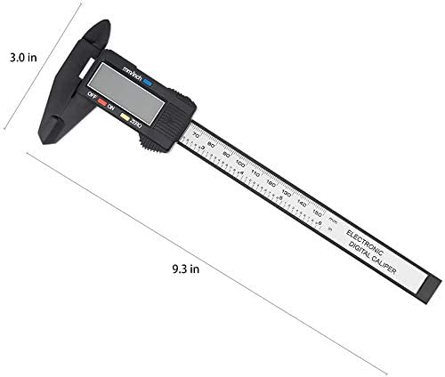 Digital Caliper, PINKJOY 0-6" Calipers Measuring Tool - Electronic Micrometer Caliper with Large LCD Screen, Auto-Off Feature, Inch and Millimeter - WoodArtSupply