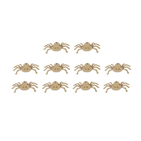 Happyyami 20pcs Halloween Wood Hanging Ornament Halloween Wood Crafts Unfinished Wood Crafts Halloween Party Favor Halloween Wood Cutouts Spider Wood Happyyami
